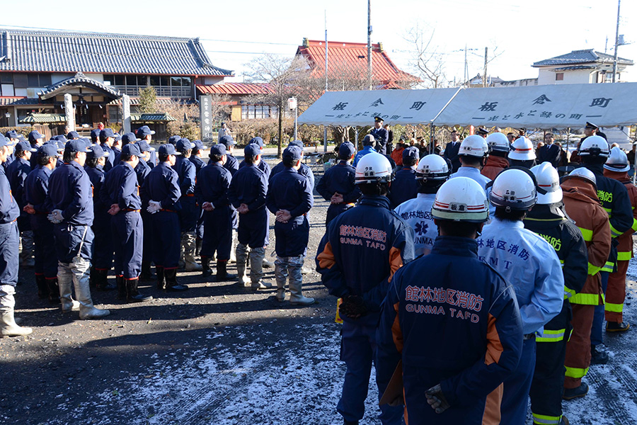 町長活動記録（20140119 文化財模擬火災訓練）01