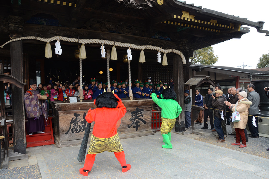 町長活動記録（20140203 雷電神社節分祭）02