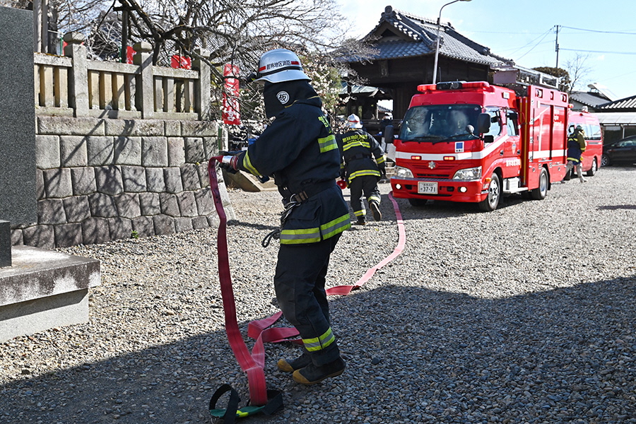 町長活動記録（R040306 高天満宮模擬火災訓練）06