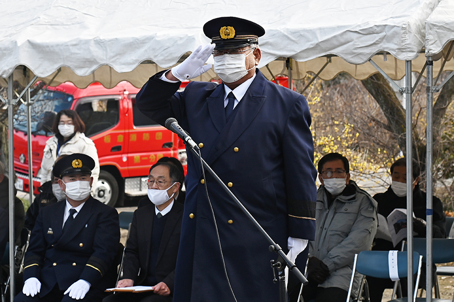 町長活動記録（R050122 文化財模擬火災訓練）01