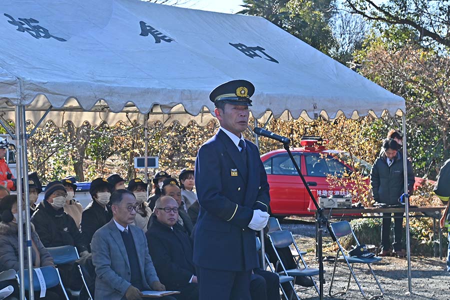 町長フォトニュース（20250126_令和6年度文化財模擬火災訓練）01
