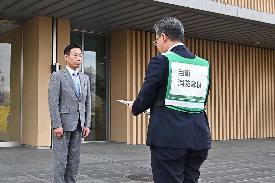 町長フォトニュース（20250128_板倉町役場庁舎消防訓練）03