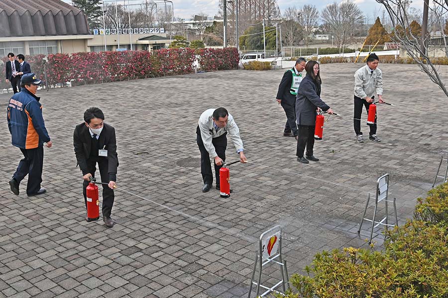 町長フォトニュース（20250128_板倉町役場庁舎消防訓練）07