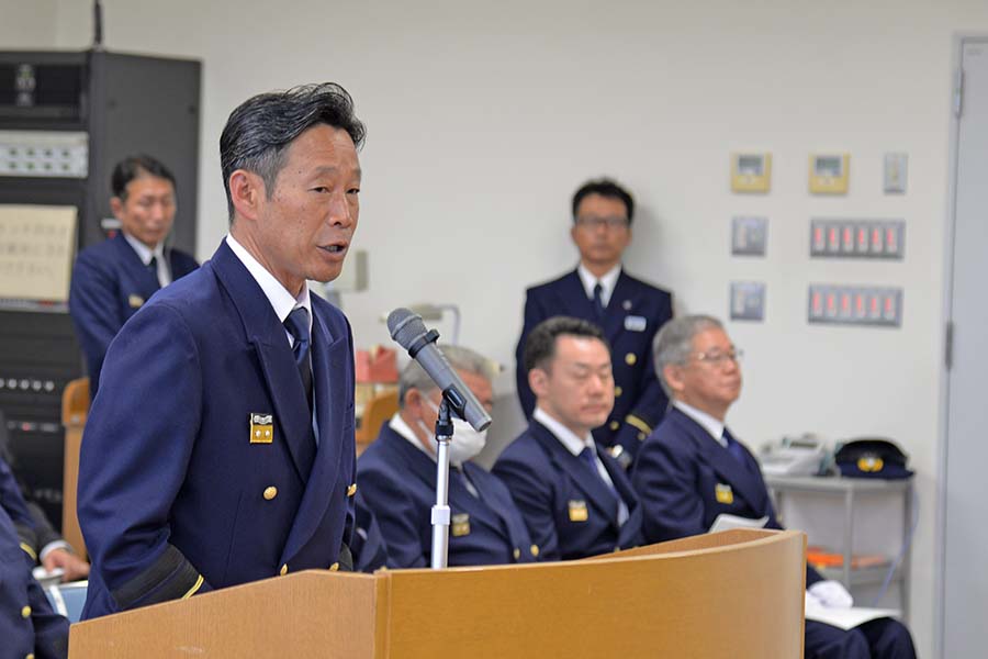 町長フォトニュース(20251026_館林地区消防組合秋季点検)01