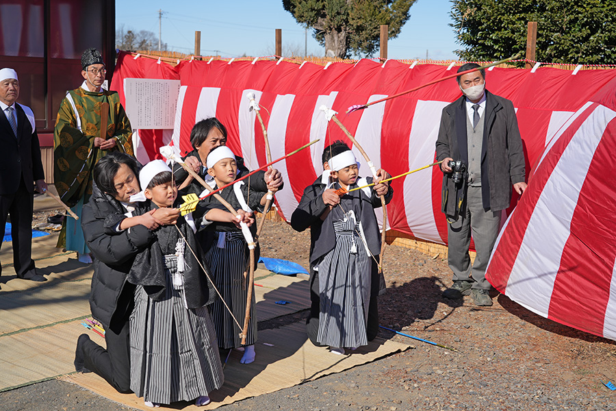 町長フォトニュース(20260112_岩田長良神社弓取り式)3