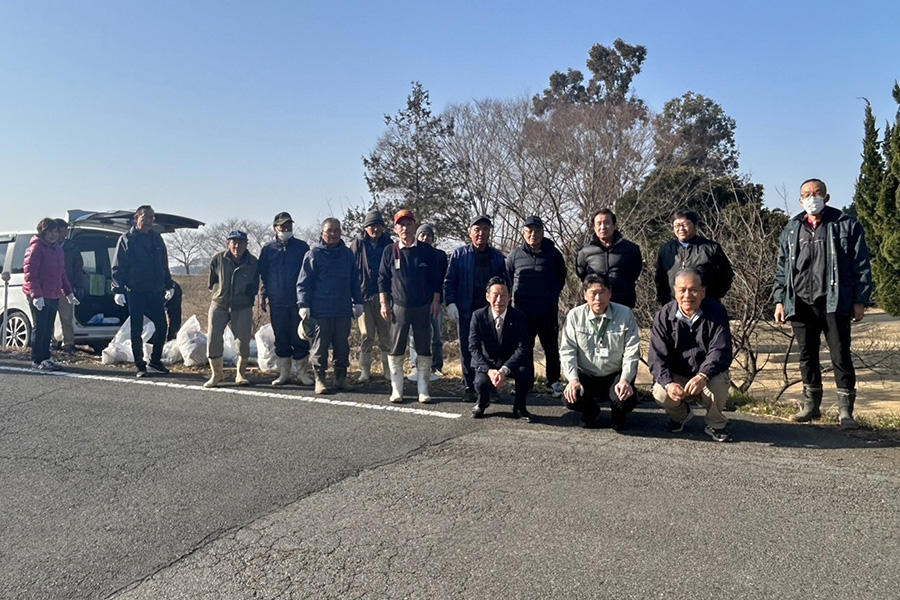 町長フォトニュース(20260215_令和7年度 冬季谷田川クリーン運動)3