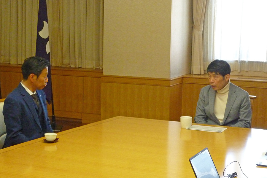 町長フォトニュース(20260220_県と連携について知事と意見交換)1