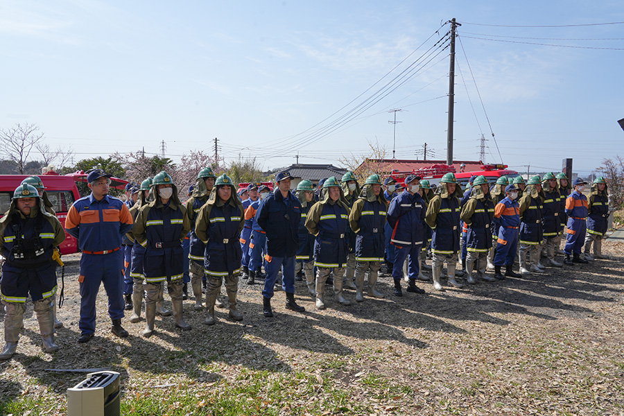 町長フォトニュース（20260301_一峯神社模擬火災訓練）03
