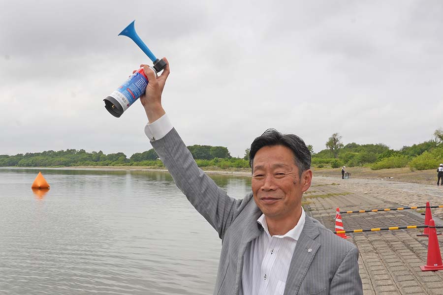 町長フォトニュース（20260524_第33回遊水地ふれあいトライアスロン群馬大会）01