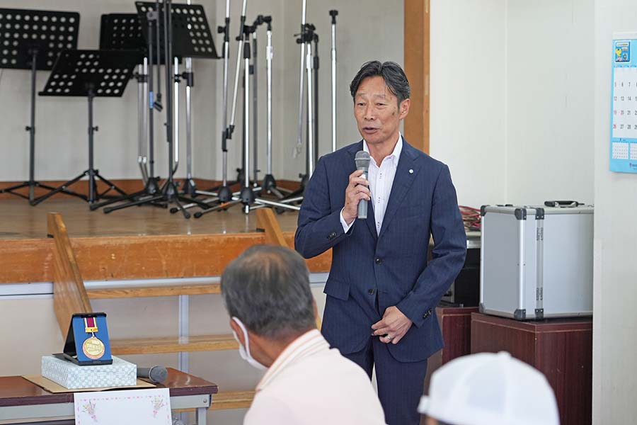 町長フォトニュース（20260729_明治安田健康マージャン大会）01