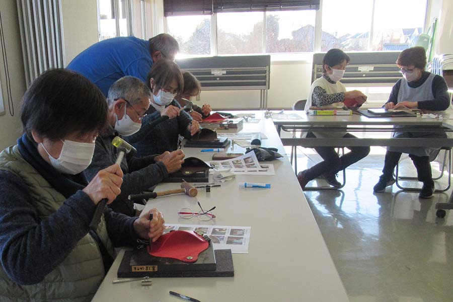 革工芸教室1の写真