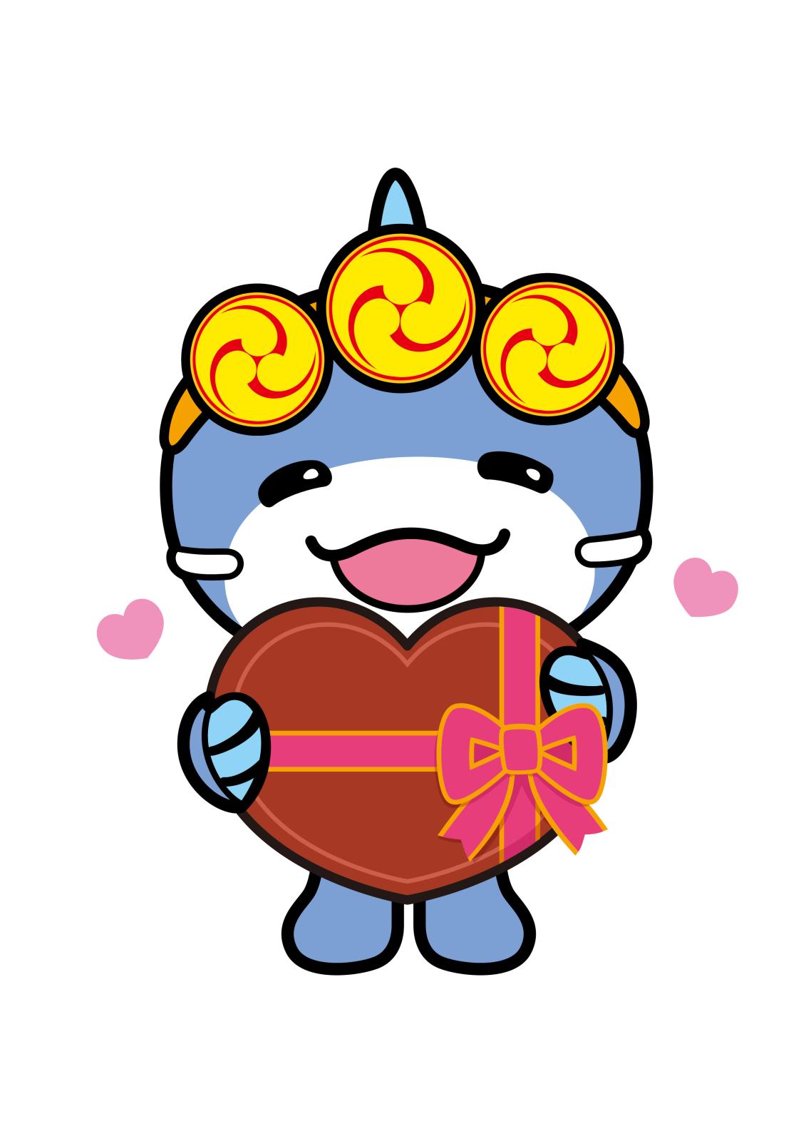 いたくらん展開デザインバレンタインのイラスト