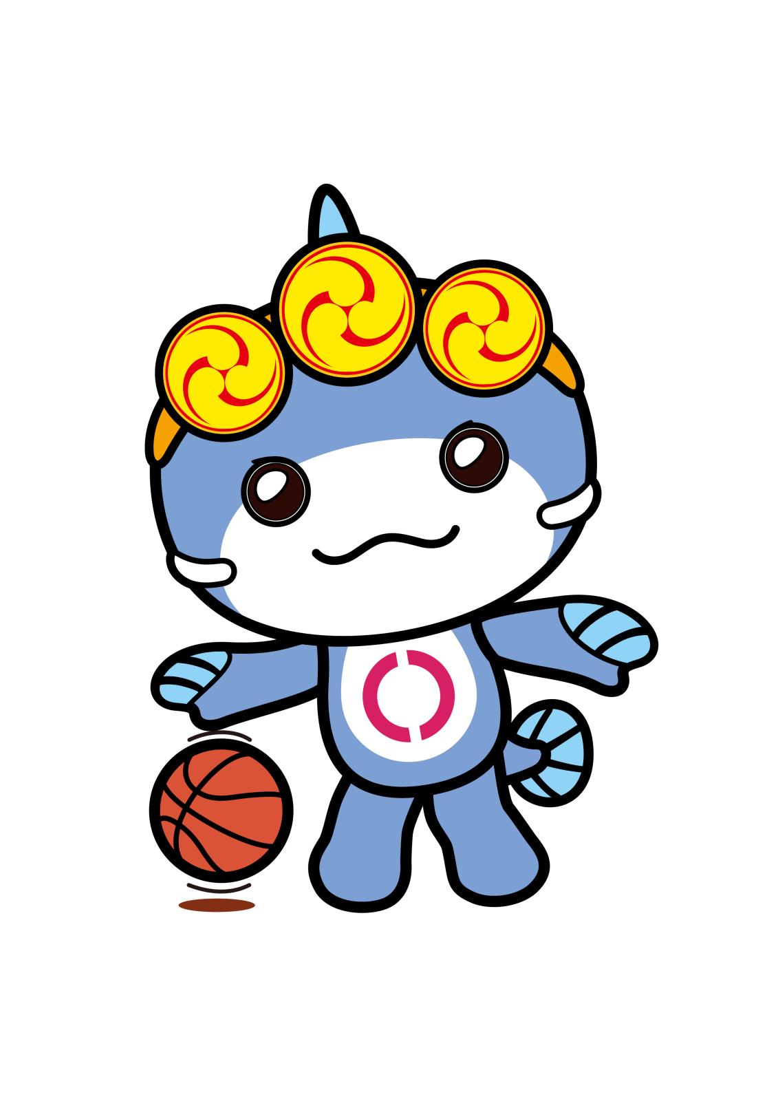 いたくらん展開デザインバスケットボールのイラスト