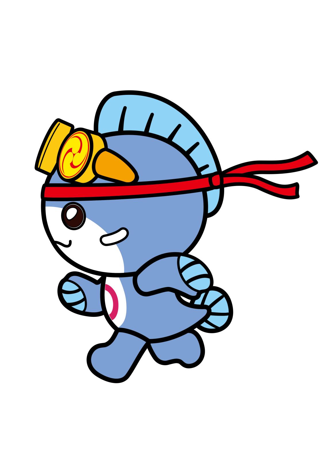 いたくらん展開デザインかけっこのイラスト