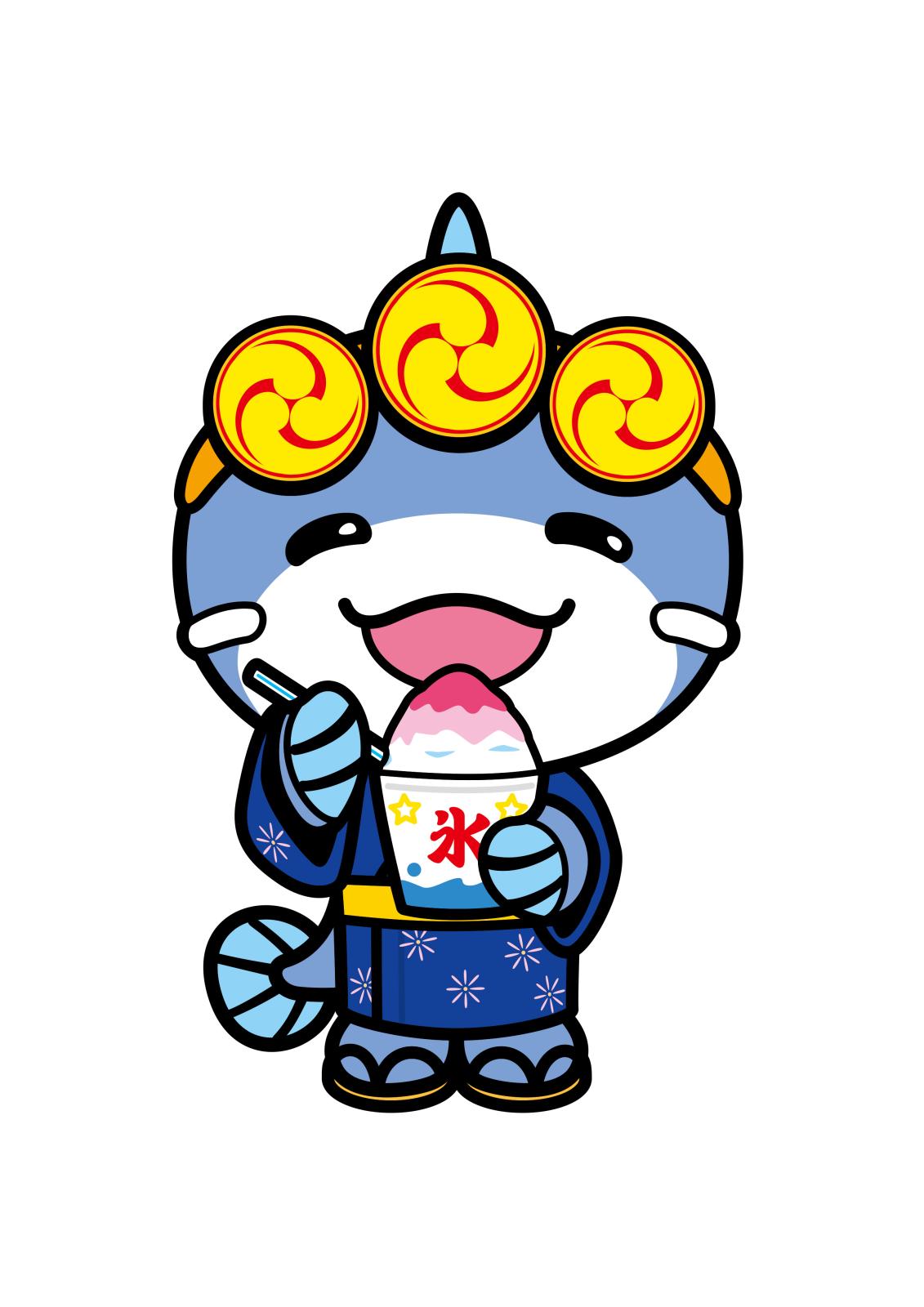 いたくらん展開デザインかき氷のイラスト