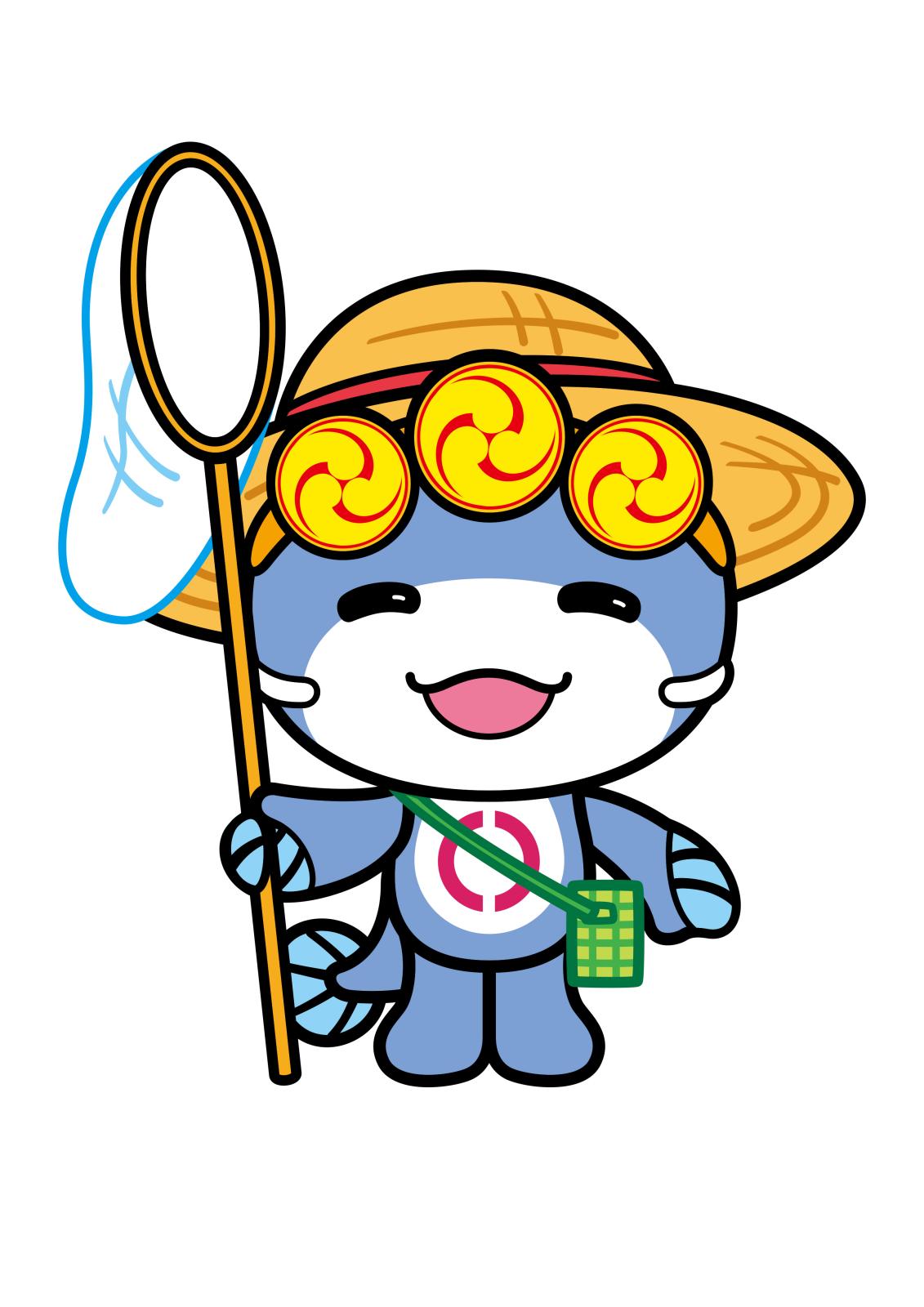 いたくらん展開デザイン虫取りのイラスト