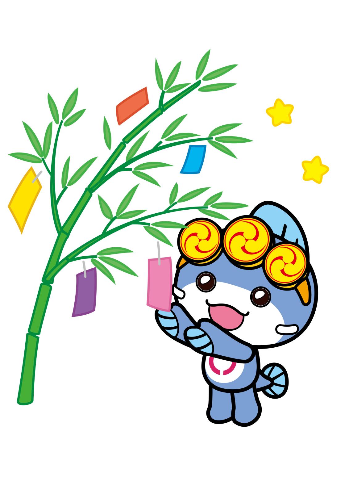 いたくらん展開デザイン七夕のイラスト