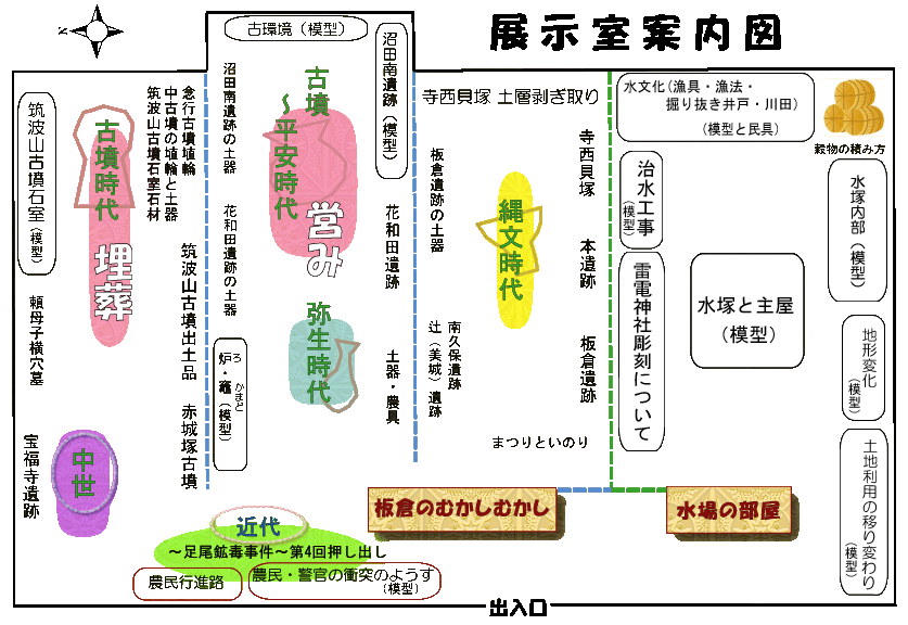 展示室案内図