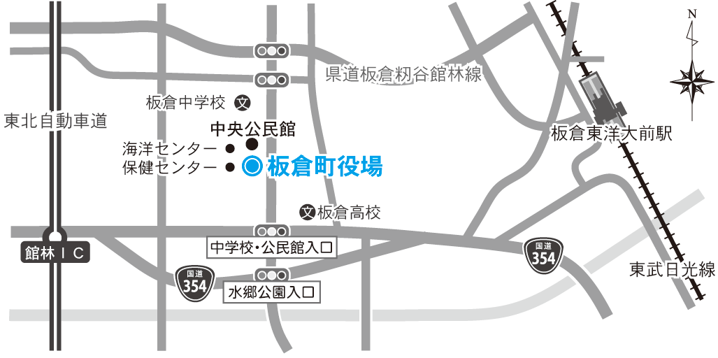 役場位置図